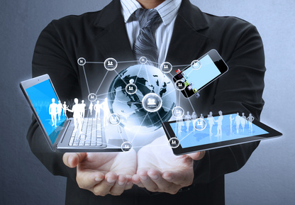 Technology In The Hands Of Businessmen